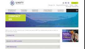 
							         Contact Us | UNIFY Financial Credit Union								  
							    