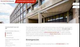 
							         Contact Us – University Health Center And EMS - Montclair State ...								  
							    