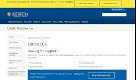 
							         Contact Us - URMC Web Services - University of Rochester Medical ...								  
							    