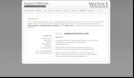 
							         Contact Us - Vectric Support								  
							    