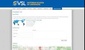 
							         Contact Us - Victorian School of Languages								  
							    