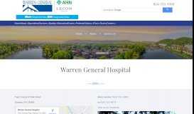 
							         Contact Us - Warren General Hospital								  
							    