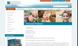 
							         Contact Us | Waterman Pediatrics of East Providence, Rhode Island ...								  
							    