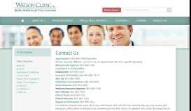 
							         Contact Us - Watson Clinic LLP								  
							    