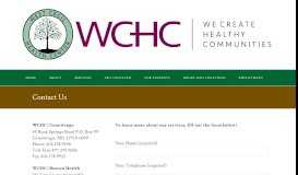 
							         Contact Us - West Cecil Health Center								  
							    