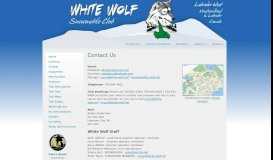 
							         Contact Us : White Wolf Snowmobile Club								  
							    