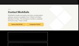 
							         Contact us - WorkSafe								  
							    