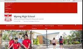 
							         Contact us - Wyong High School								  
							    