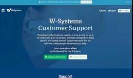 
							         Contact W-Systems Support | W-Systems								  
							    