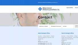 
							         Contact - Wake Internal Medicine								  
							    