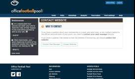 
							         Contact Website - Office Football Pool Hosting :: Pro and ...								  
							    