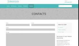 
							         Contacts - Brandon Orthopedic Associates								  
							    