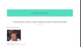 
							         Contacts | GFWC New Mexico								  
							    