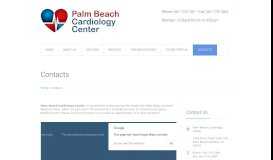 
							         Contacts | Palm Beach Cardiology								  
							    