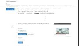 
							         Container Terminal Dortmund GmbH: Container, Verkehr ctd ...								  
							    