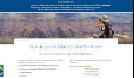 
							         Contatti - Allianz Global Assistance								  
							    