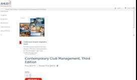 
							         Contemporary Club Management, Third Edition - Digital - American ...								  
							    