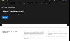 
							         Content Delivery Network (CDN) | Microsoft Azure								  
							    