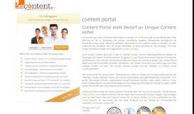 
							         content portal - content.de								  
							    