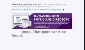 
							         contents - Washington Physicians Directory								  
							    