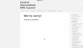 
							         Continuing Education - Central Shenandoah EMS Council								  
							    