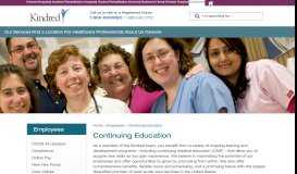 
							         Continuing Education | Kindred Healthcare								  
							    