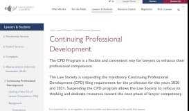 
							         Continuing Professional Development – Law Society Alberta								  
							    
