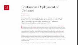 
							         Continuous Deployment in Umbraco - 24days.in								  
							    