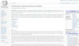 
							         Continuum (American Horror Story) - Wikipedia								  
							    