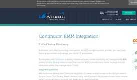 
							         Continuum RMM Integration with Intronis Backup - Barracuda MSP								  
							    
