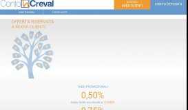 
							         ContoInCreval - il conto deposito online del Gruppo Creval								  
							    