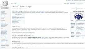 
							         Contra Costa College - Wikipedia								  
							    