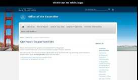 
							         Contract Opportunities | Office of the Controller								  
							    