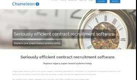 
							         Contract Recruitment Software For Agencies | Chameleon-i								  
							    