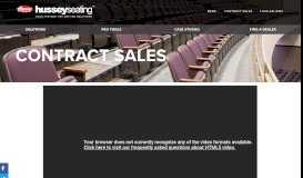 
							         Contract Sales — Hussey Seating Company								  
							    