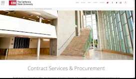 
							         Contract Services & Procurement | CSU - California State University								  
							    