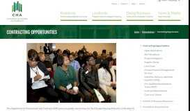 
							         Contracting Opportunities | The Chicago Housing Authority								  
							    