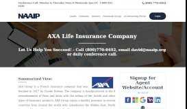 
							         Contracting with AXA Life Insurance as an Independent Insurance Agent								  
							    