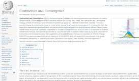 
							         Contraction and Convergence - Wikipedia								  
							    