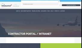 
							         Contractor Portal / Intranet - Resource Group								  
							    