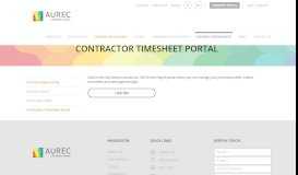 
							         Contractor Timesheet Portal - Aurec								  
							    