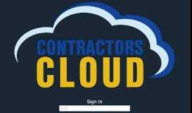 
							         Contractors Cloud Login Page								  
							    