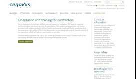 
							         Contractors - Orientation & training - Cenovus								  
							    