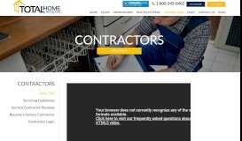 
							         Contractors - Total Home Protection								  
							    
