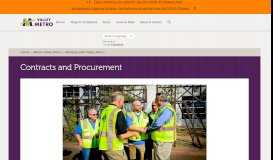 
							         Contracts and Procurement | Valley Metro								  
							    