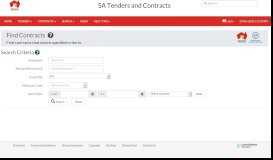 
							         Contracts Browse - SA Tenders and Contracts								  
							    