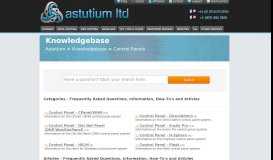 
							         Control Panels Knowledgebase @ Astutium Ltd								  
							    