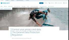 
							         Control your privacy and data | GDPR | Barclays								  
							    