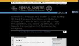 
							         Controlled Substances and Alcohol Use and ... - Federal Register								  
							    