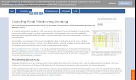 
							         Controlling-Portal Reisekostenabrechnung - Rechnungswesen und FI								  
							    
